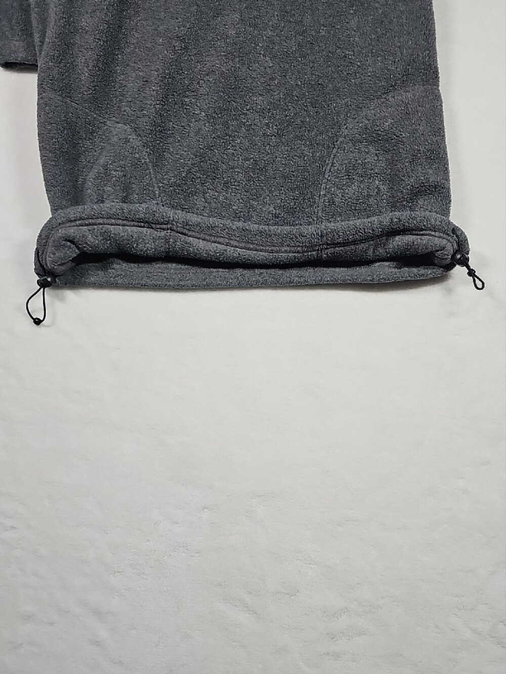 Eno River Men's Dark Gray Quarter Zip Fleece Pullover - Picture 7 of 8